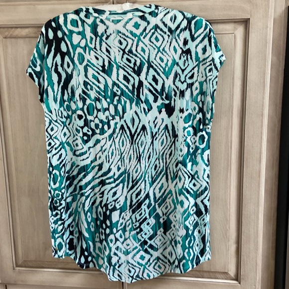 Dana Buchman top green black sz S nwt - Picture 2 of 4